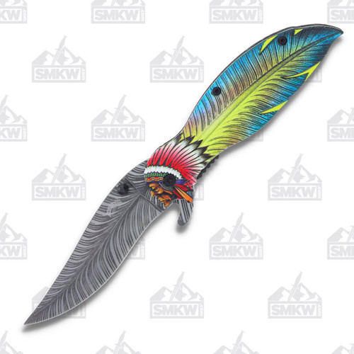 Frost Cutlery Chief Feather Folder Yellow FRFC74Y